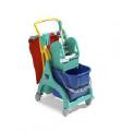 TTS Italy 6509 Truck for cleaning NICK Plus 10, 25L with wringer Green