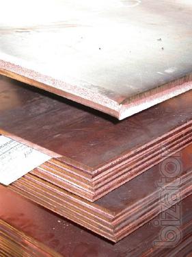 Copper sheet t 0.4-50 mm mark M1 M2 M2 Price dog 