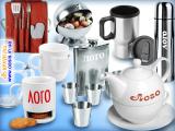 Cups, mugs with logo, selling wholesale. Canteens, office utensils with engraving