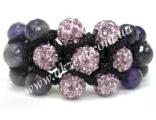 Amethyst + purple rhinestones