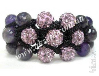Amethyst + purple rhinestones