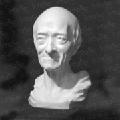 Plaster sculpture of Voltaire
