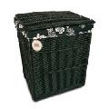 Laundry basket wicker black Laundry basket wicker black