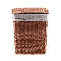 Laundry basket wicker black 