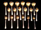 Gift set of Cutlery.Silvering and gilding.Tallin. 