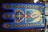 The ensigns. Canonical images of saints. Painting is bilateral. 