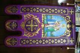 The ensigns. Canonical images of saints. Painting is bilateral. 