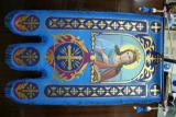 The ensigns. Canonical images of saints. Painting is bilateral. 
