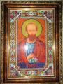 the icon is embroidered Czech beads 