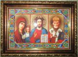 the icon is embroidered Czech beads 