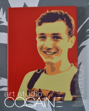 The portrait on canvas 