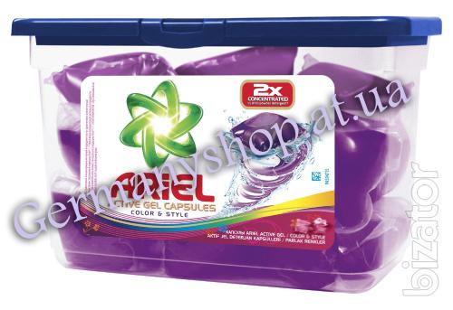 Capsules pads for washing Ariel 