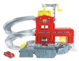 Playing a set of "Vertical fire station" Matchbox.Manufacturer Mattel.