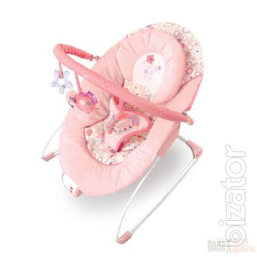 Rocking chair "Flowery Dreams, Bright Starts for babies from 0 months, weighing from 3 to 11 kg 