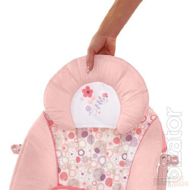 Rocking chair "Flowery Dreams, Bright Starts for babies from 0 months, weighing from 3 to 11 kg 