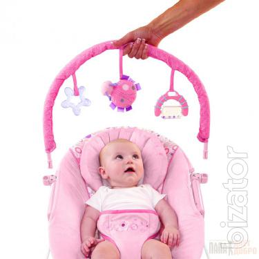 Rocking chair "Flowery Dreams, Bright Starts for babies from 0 months, weighing from 3 to 11 kg 