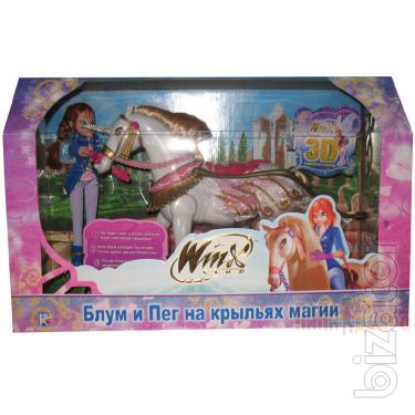 Bloom And Unicorn, WinX bloom and peg on the wings of magic 