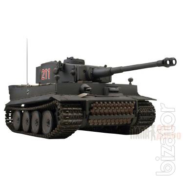 RC Tank German Tiger I EP 1:24 Airsoft/JR (Grey RTR Version) 