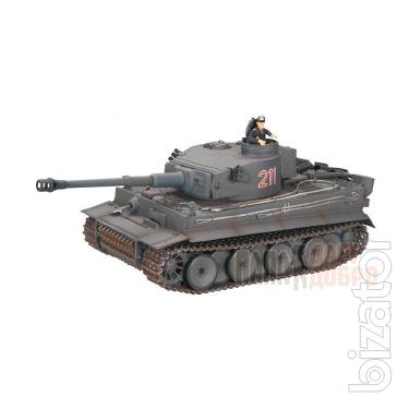 RC Tank German Tiger I EP 1:24 Airsoft/JR (Grey RTR Version) 