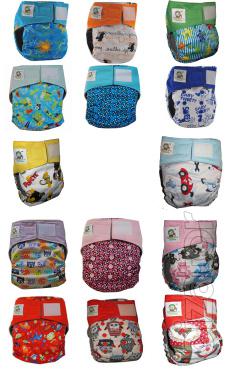 Cheap reusable Coolababy diapers with Velcro 