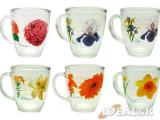 Tableware made of glass. Cups, mugs, tea sets, wine glasses made of glass. 