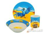 A set of children's tableware. Inexpensively. 