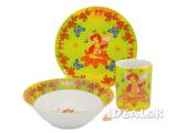 A set of children's tableware. Inexpensively. 