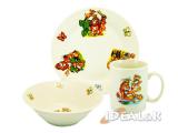 A set of children's tableware. Inexpensively. 