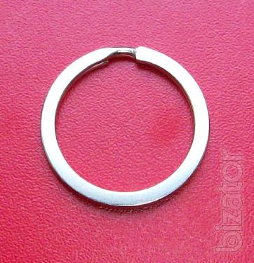 Key ring flat Nickel diameter 30 
