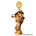 Mantel clock c pendulum couple Jibo 123