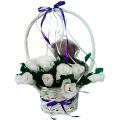 The composition of chocolates Roses with Teddy bear
