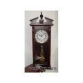 Wall clock made of wood with a pendulum FUDA HW061 