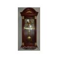 Wall clock made of wood with a pendulum FUDA HW068 