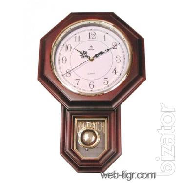 Wall clock with pendulum and fight FUDA WA9004 