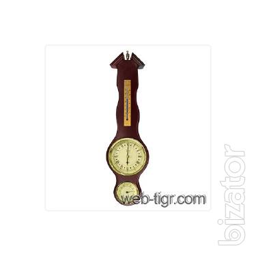 Wall clock with barometer and thermometer JIBO PW977-1703-1 
