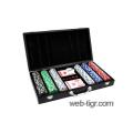 Poker set 300 chips in the case of wood