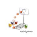 Office mini-basketball with glasses