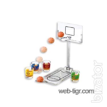Office mini-basketball with glasses 