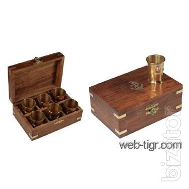A set of stacks in wooden case 