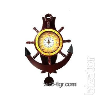 Wall clock-anchor with pendulum 