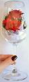A bouquet of natural rose (GHR/2391) in the glass.