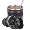 Circle lens thermos. Mug Canon