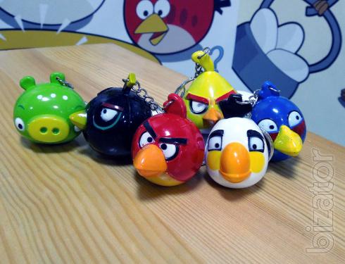 A set of key chains " Angry Birds 