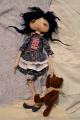 Author's textile doll handmade 