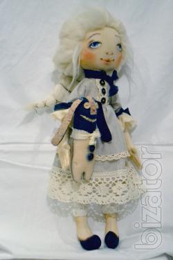 Author's textile doll handmade 