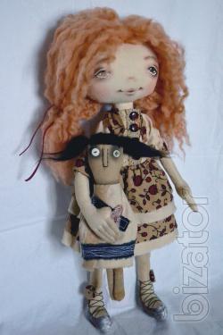 Author's textile doll handmade 