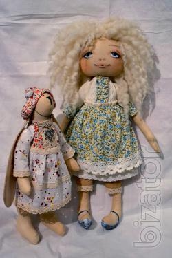 Author's textile doll handmade 