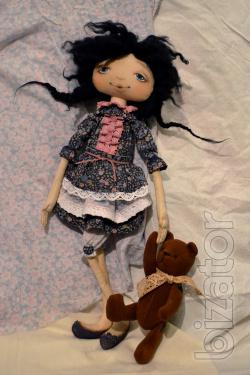Author's textile doll handmade 