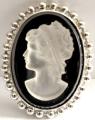 180grn NEW cameo Brooch , size mm 