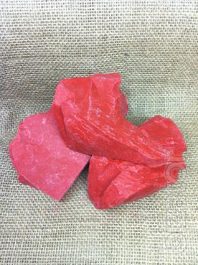 Sealing wax red lump. 